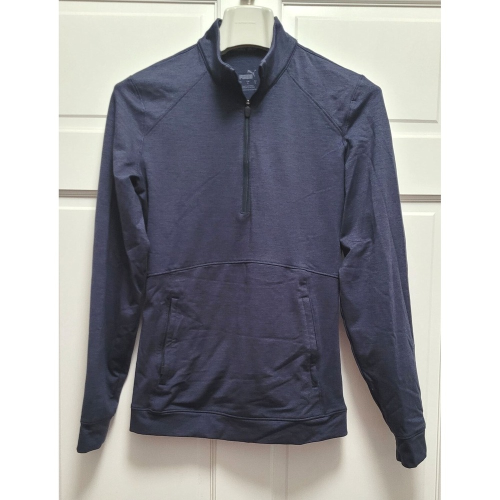 Puma Women's Golf 535516 Cloudspun Rockaway 1/4-Zip Jacket - Navy - Small